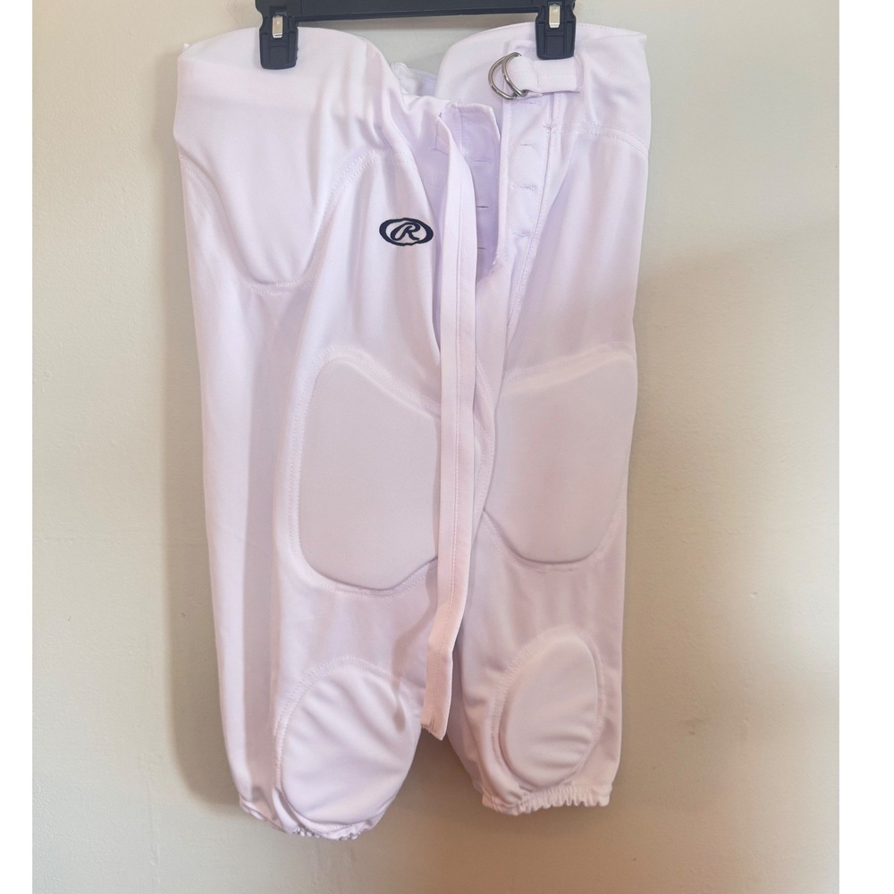Rawlings Football Pants White Integrated Padded Adult 2XL - SEE DESC.